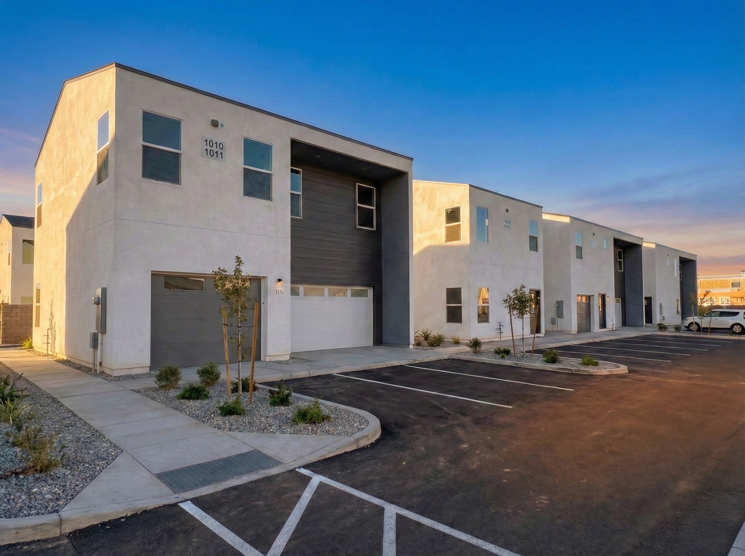 The Landon — townhome row exteriors